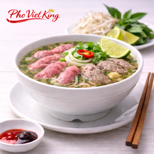 320. Rare Beef and Well-Done Beef Rice Noodle Soup