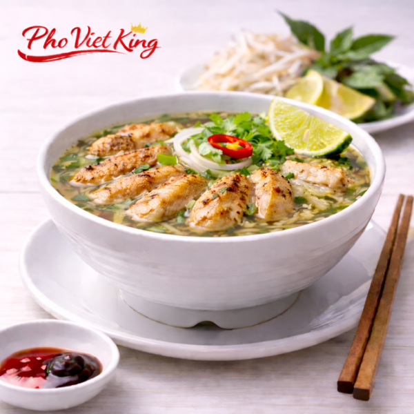 330. Grilled Chicken Rice Noodle Soup