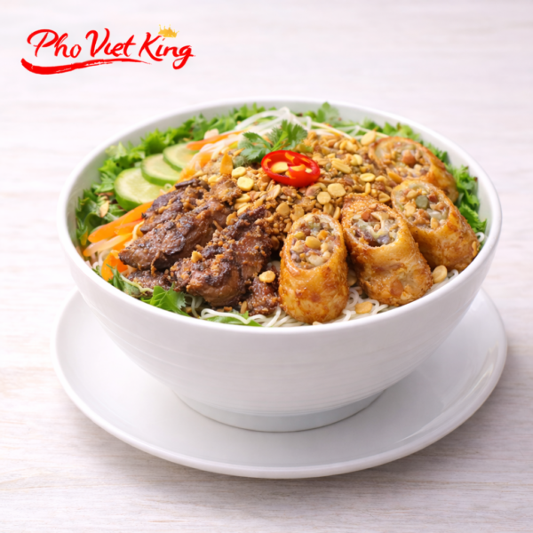 433. Vermicelli Salad and Spring Roll with: