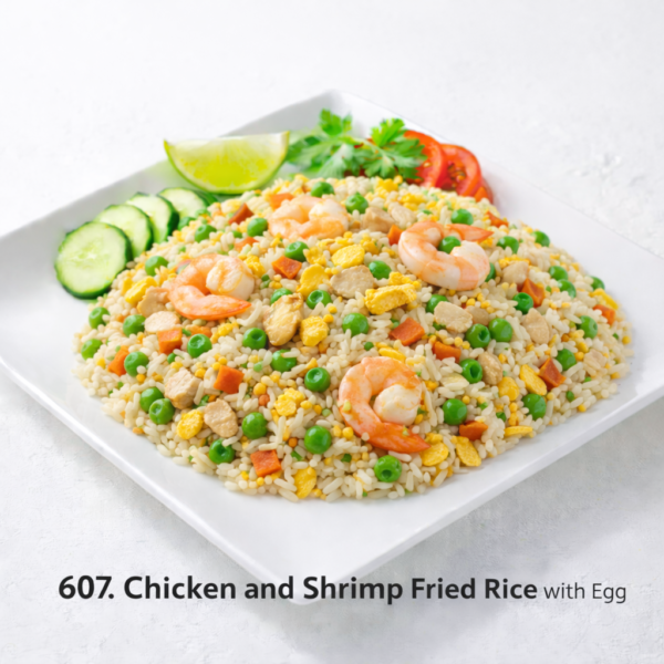 607. Chicken and Shrimp Fried Rice with Egg