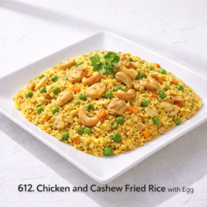612. Chicken and Cashew Fried Rice with Egg